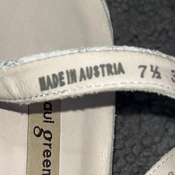 PAUL GREEN RIO SLING BACK PUMP MINERAL ANTIC METALLIC KITTEN HEEL NWOT 7.5 =US10 - Picture 9 of 10